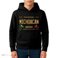 Michoacan Mexico License Plate Aesthetic Michoacan Kids Hoodie thumb 4