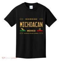 Michoacan Mexico License Plate Aesthetic Michoacan Kids T-Shirt thumb 0