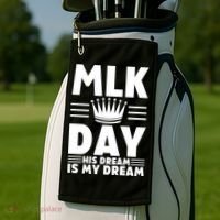 Mlk Martin Luther King Day Usa Cute Gift Golf Towel thumb 2