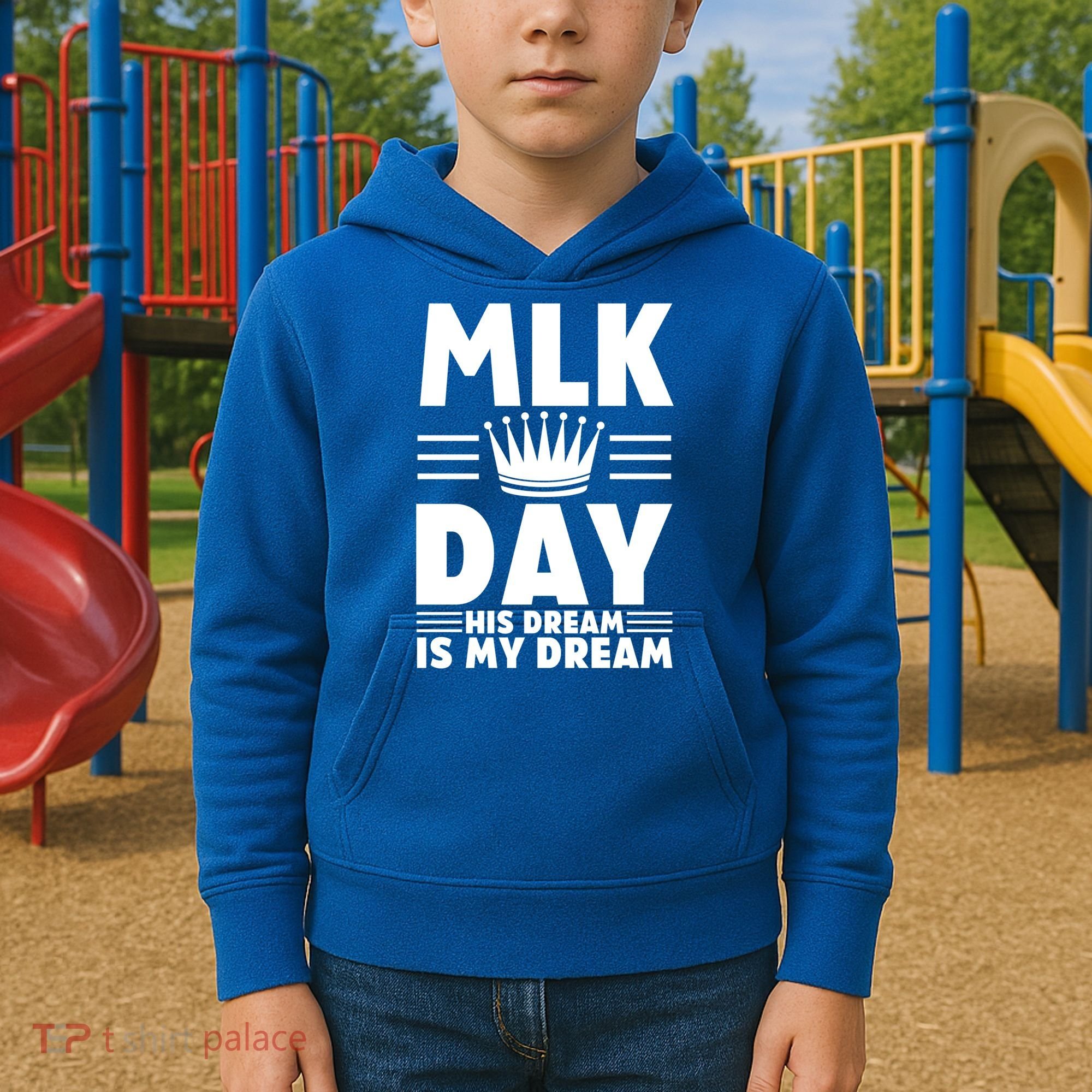 Mlk Martin Luther King Day Usa Cute Gift Kids Hoodie