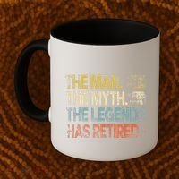 Man Myth Legend Has Retired Retirement Dad Grandpa Coffee Mug thumb 2