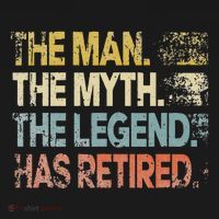 Man Myth Legend Has Retired Retirement Dad Grandpa Ornament thumb 1