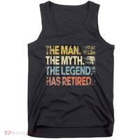 Man Myth Legend Has Retired Retirement Dad Grandpa Tank Top thumb 0