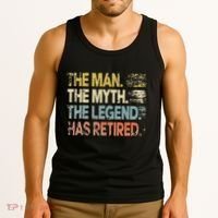 Man Myth Legend Has Retired Retirement Dad Grandpa Tank Top thumb 3