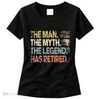 Man Myth Legend Has Retired Retirement Dad Grandpa Women's T-Shirt thumb 0