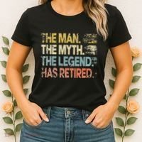 Man Myth Legend Has Retired Retirement Dad Grandpa Women's T-Shirt thumb 2
