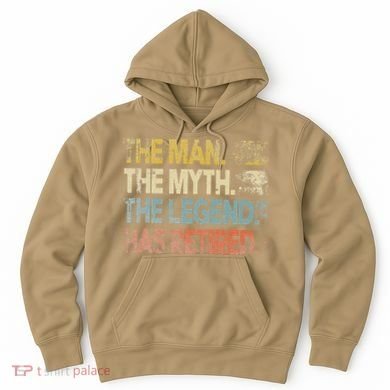 Man Myth Legend Has Retired Retirement Dad Grandpa Hoodie