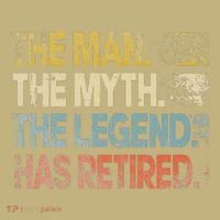 Man Myth Legend Has Retired Retirement Dad Grandpa Mousepad thumb 1