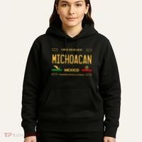 Michoacan Mexico License Plate Aesthetic Michoacan Hoodie thumb 5