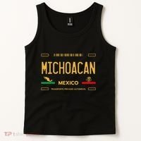 Michoacan Mexico License Plate Aesthetic Michoacan Tank Top thumb 2