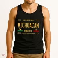 Michoacan Mexico License Plate Aesthetic Michoacan Tank Top thumb 3