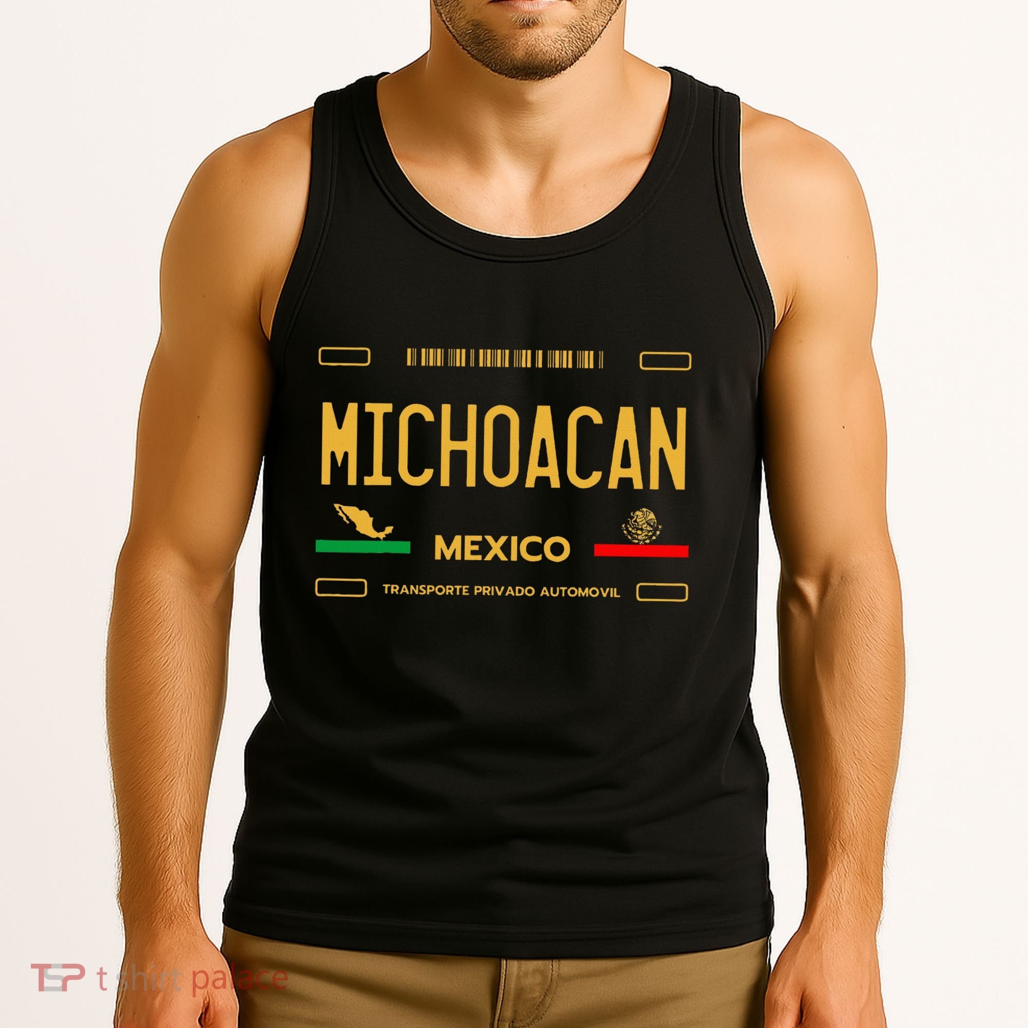 Michoacan Mexico License Plate Aesthetic Michoacan Tank Top