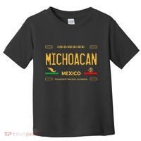 Michoacan Mexico License Plate Aesthetic Michoacan Toddler T-Shirt thumb 0