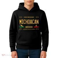 Michoacan Mexico License Plate Aesthetic Michoacan Kids Hoodie thumb 4