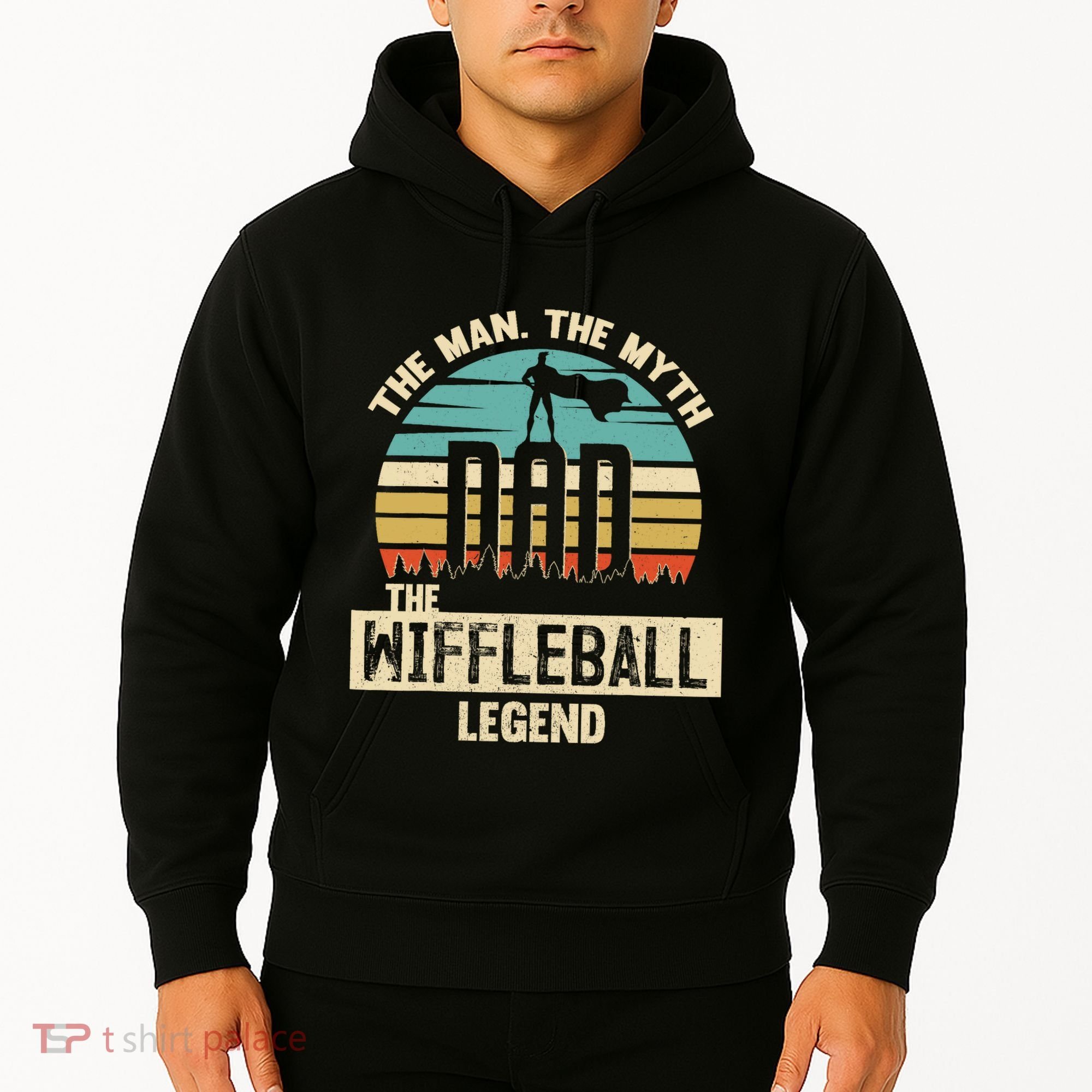 Man Myth Legend Dad Wiffleball Amazing Player Hoodie