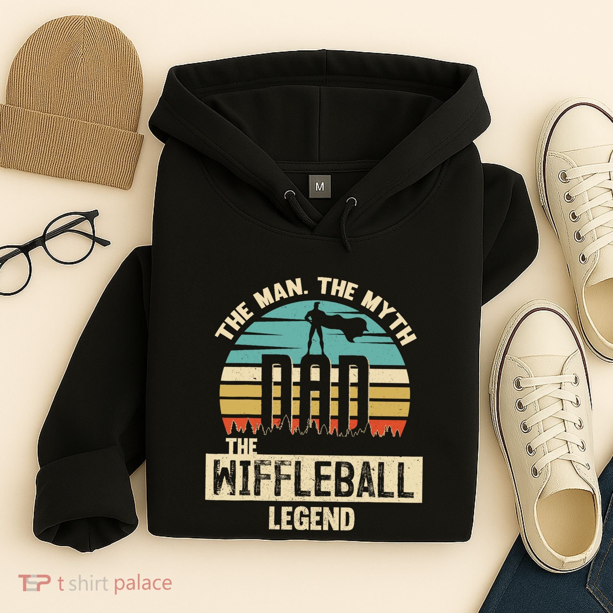 Man Myth Legend Dad Wiffleball Amazing Player Hoodie