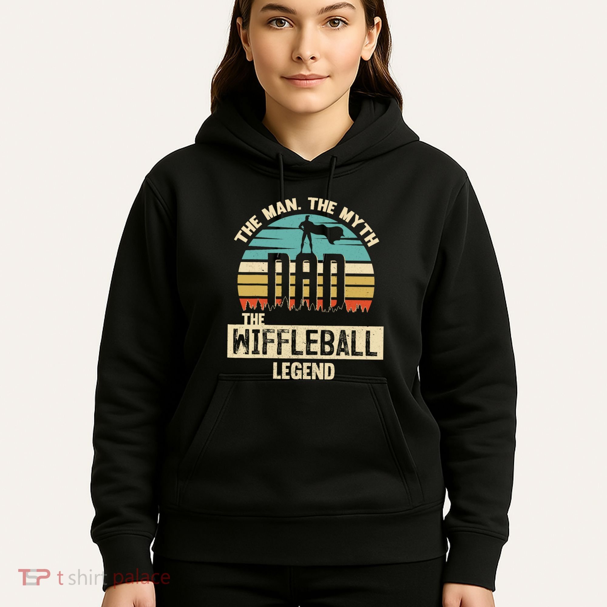 Man Myth Legend Dad Wiffleball Amazing Player Hoodie