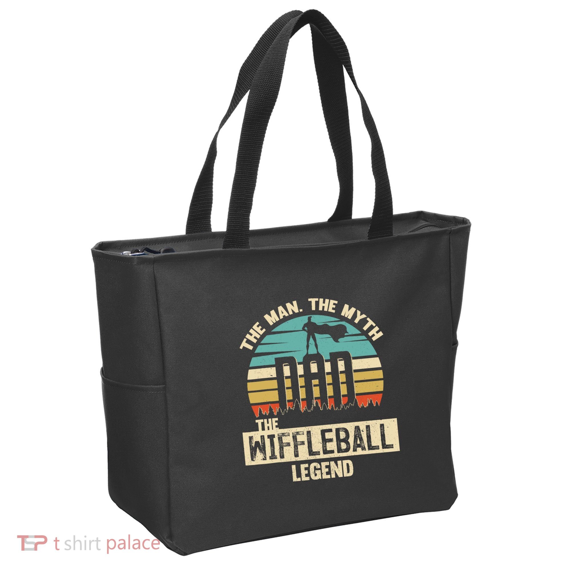 Man Myth Legend Dad Wiffleball Amazing Player Tote Bag