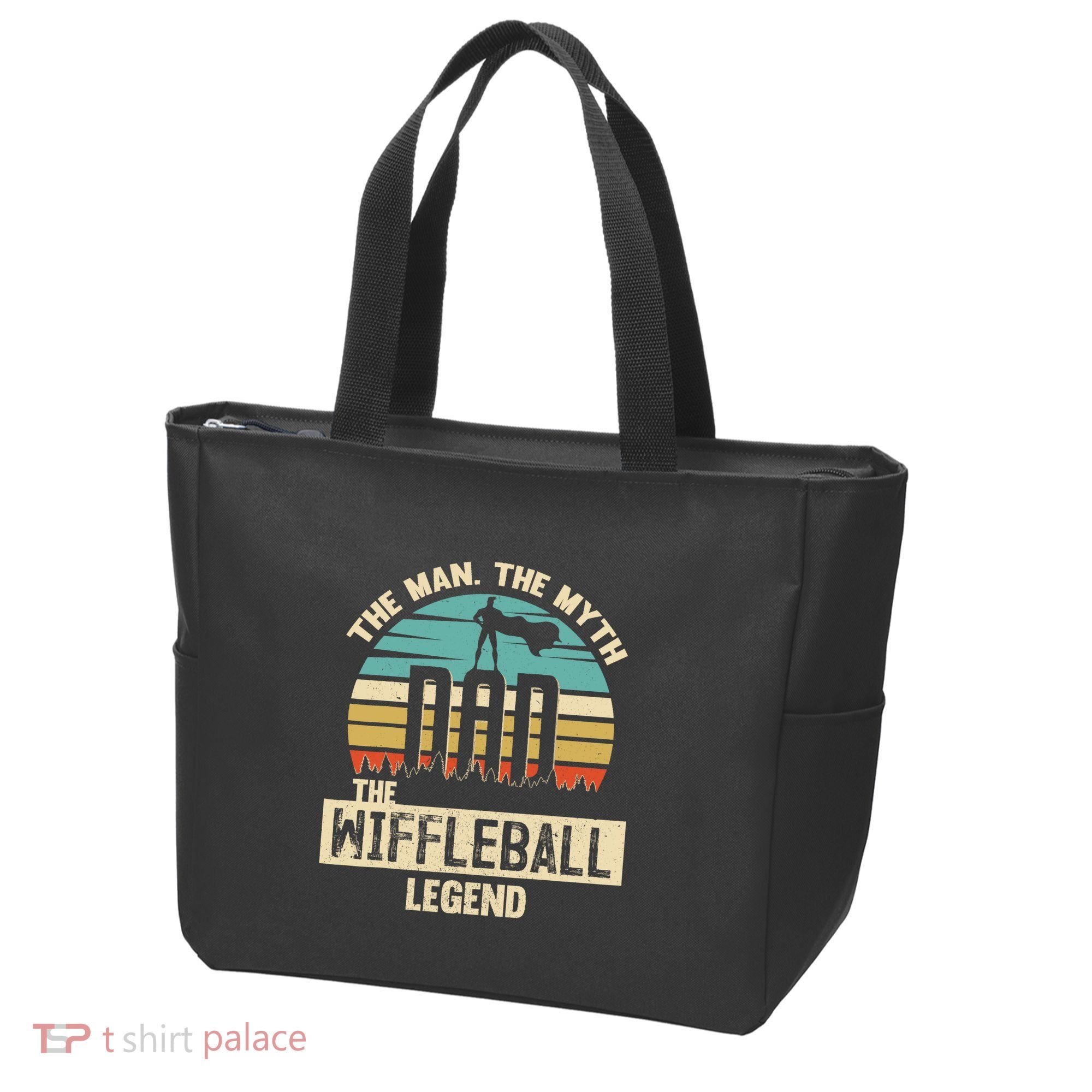 Man Myth Legend Dad Wiffleball Amazing Player Tote Bag
