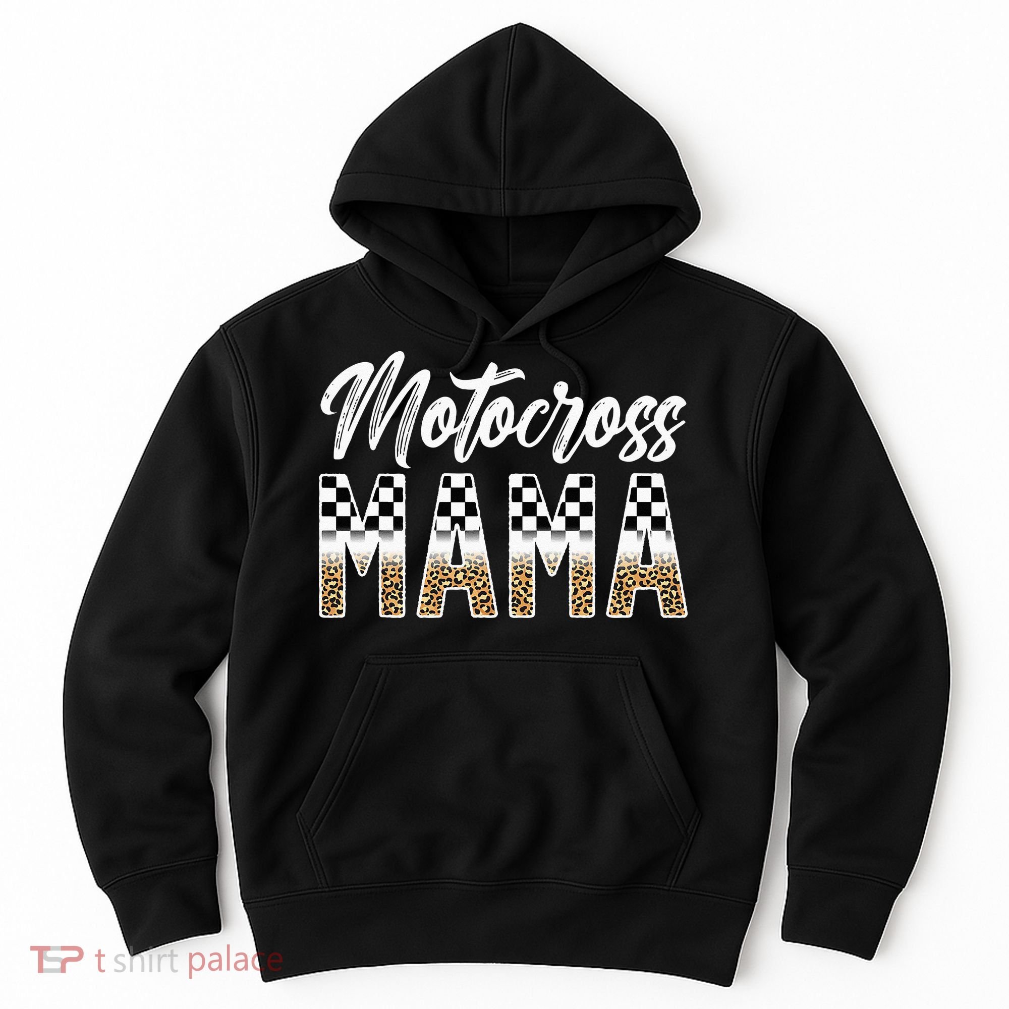 Motocross Mama Leopard Motocross Rider Mom Moto Mom Hoodie