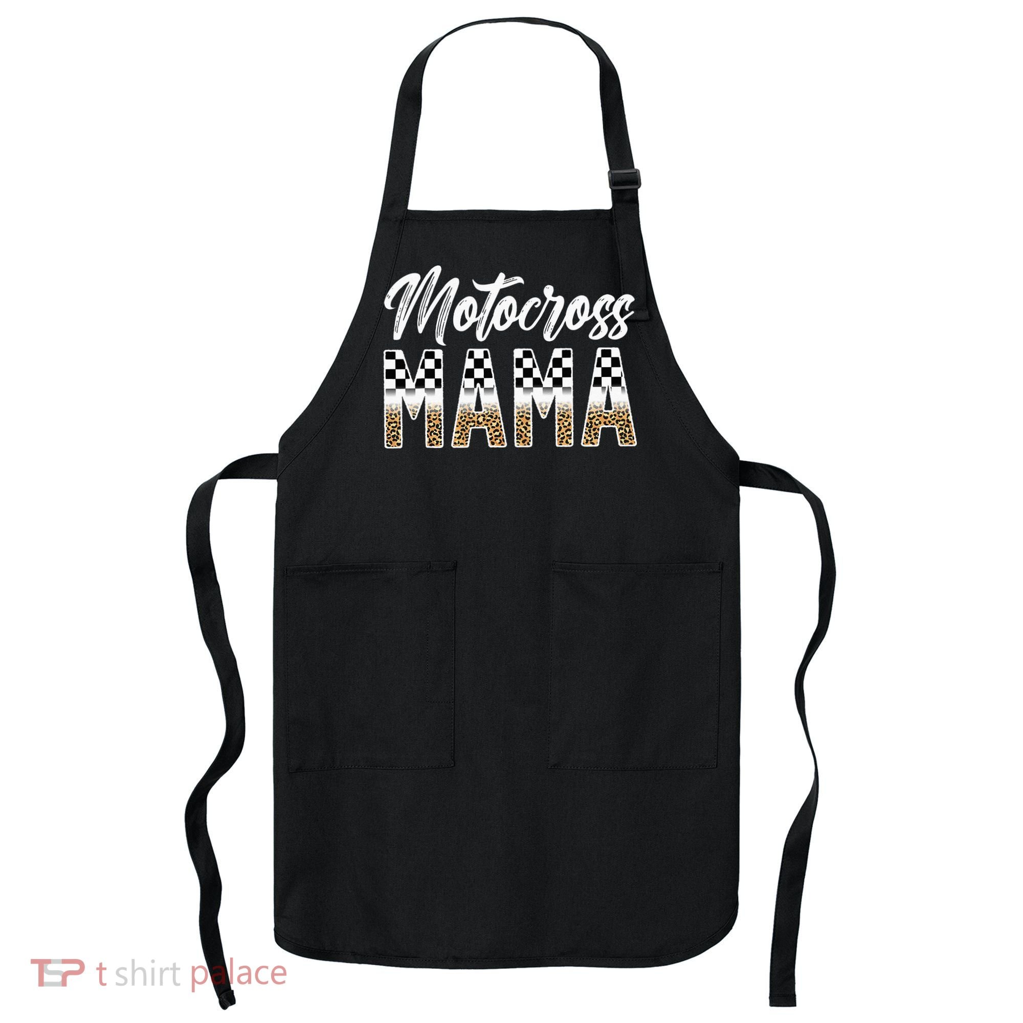Motocross Mama Leopard Motocross Rider Mom Moto Mom Apron