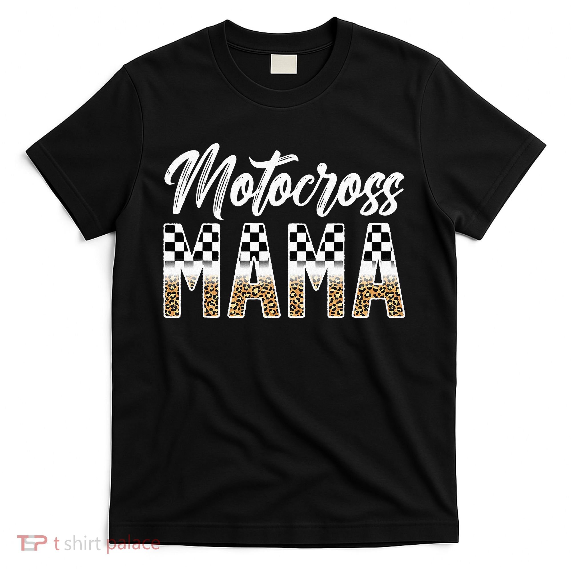 Motocross Mama Leopard Motocross Rider Mom Moto Mom T-Shirt
