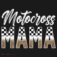 Motocross Mama Leopard Motocross Rider Mom Moto Mom T-Shirt thumb 7