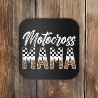 Motocross Mama Leopard Motocross Rider Mom Moto Mom Coaster thumb 0
