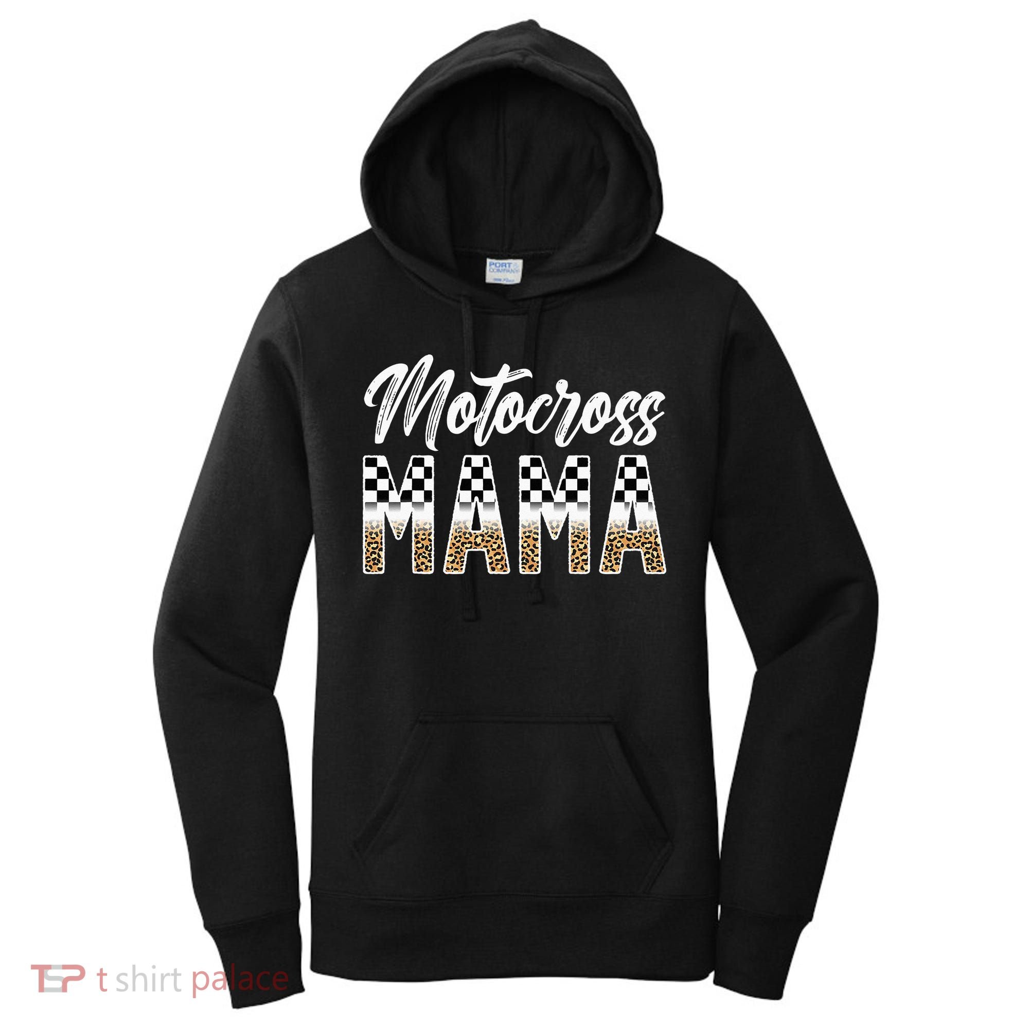 Motocross Mama Leopard Motocross Rider Mom Moto Mom Women's Hoodie