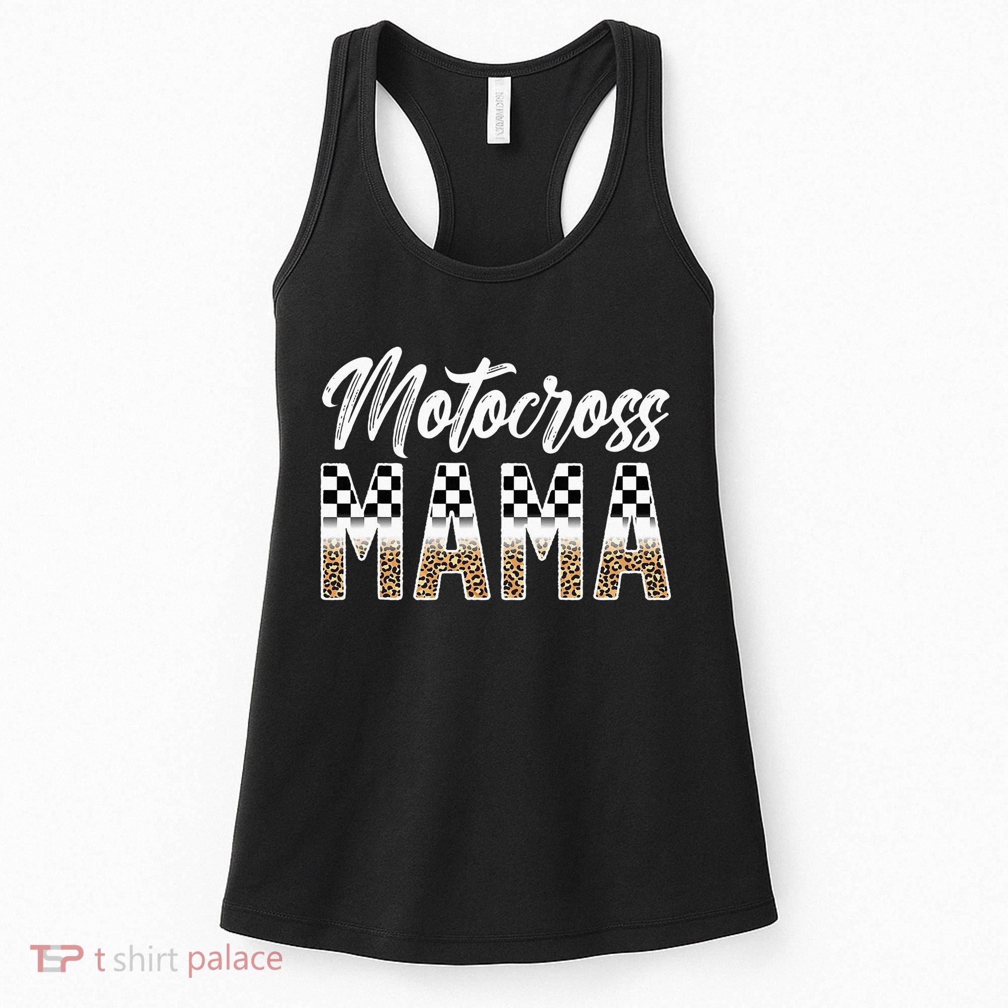 Motocross Mama Leopard Motocross Rider Mom Moto Mom Women's Tank Top