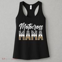 Motocross Mama Leopard Motocross Rider Mom Moto Mom Women's Tank Top thumb 3