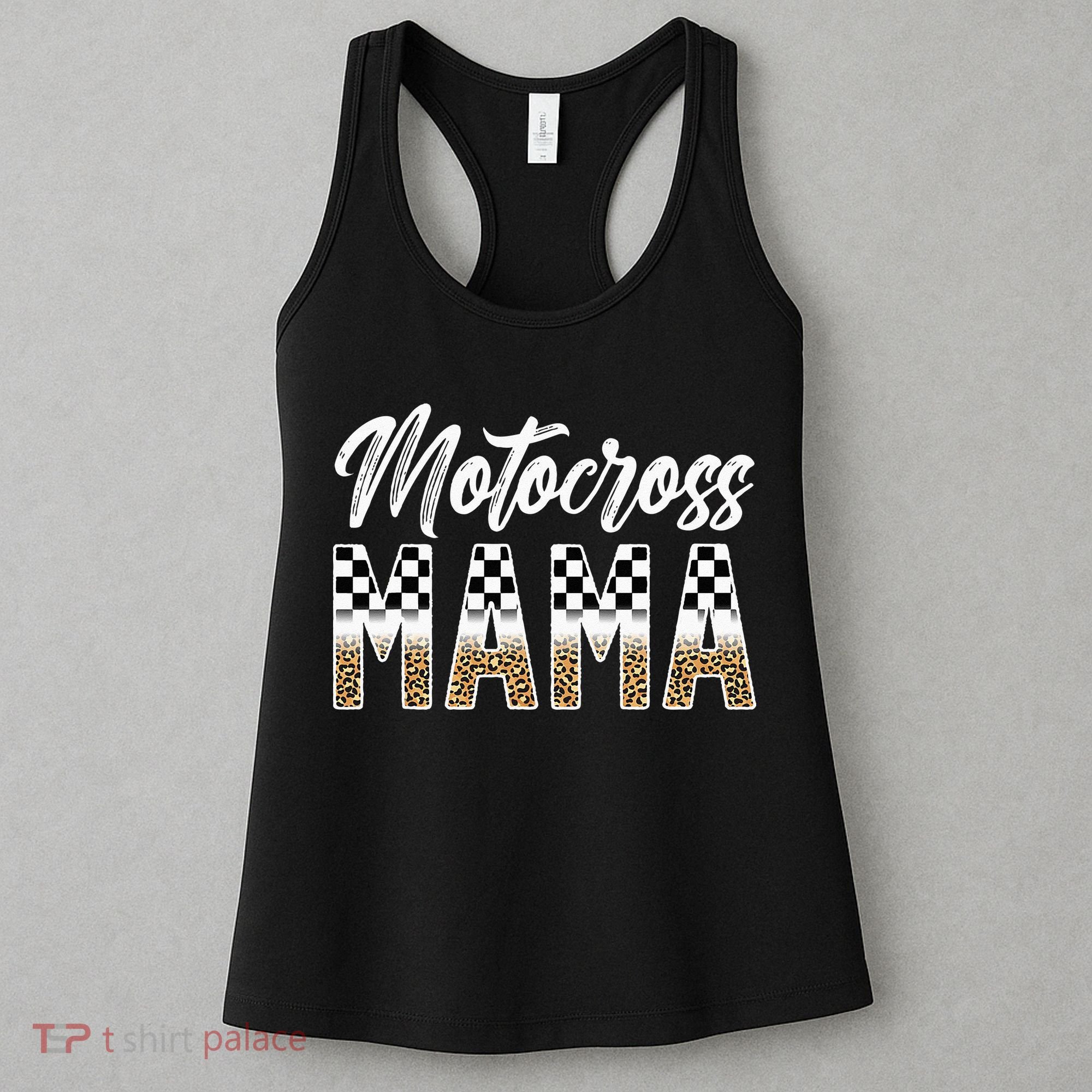 Motocross Mama Leopard Motocross Rider Mom Moto Mom Women's Tank Top