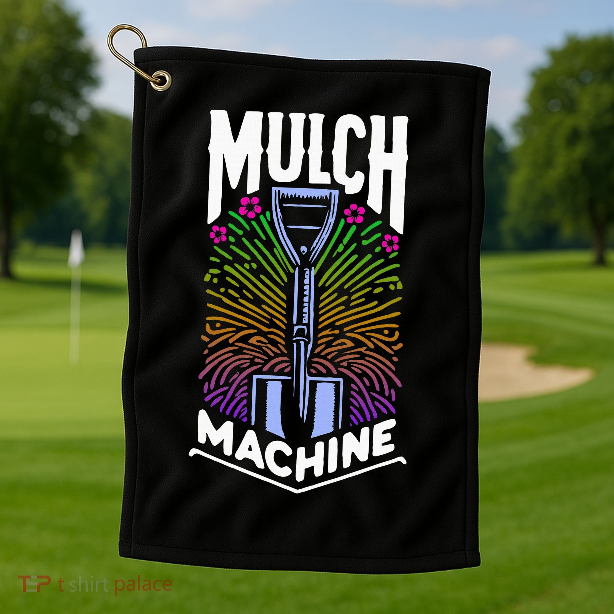 Mulch Machine Golf Towel