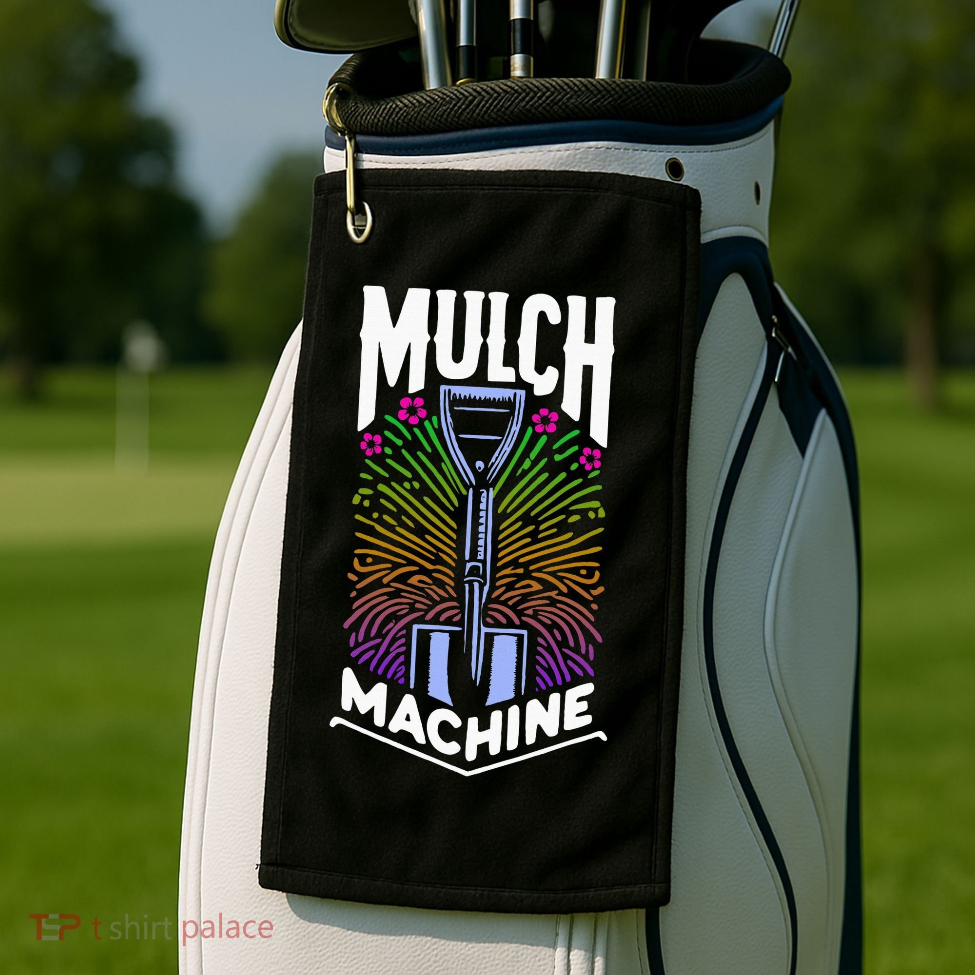 Mulch Machine Golf Towel