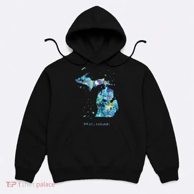 Michigan Map Hoodie