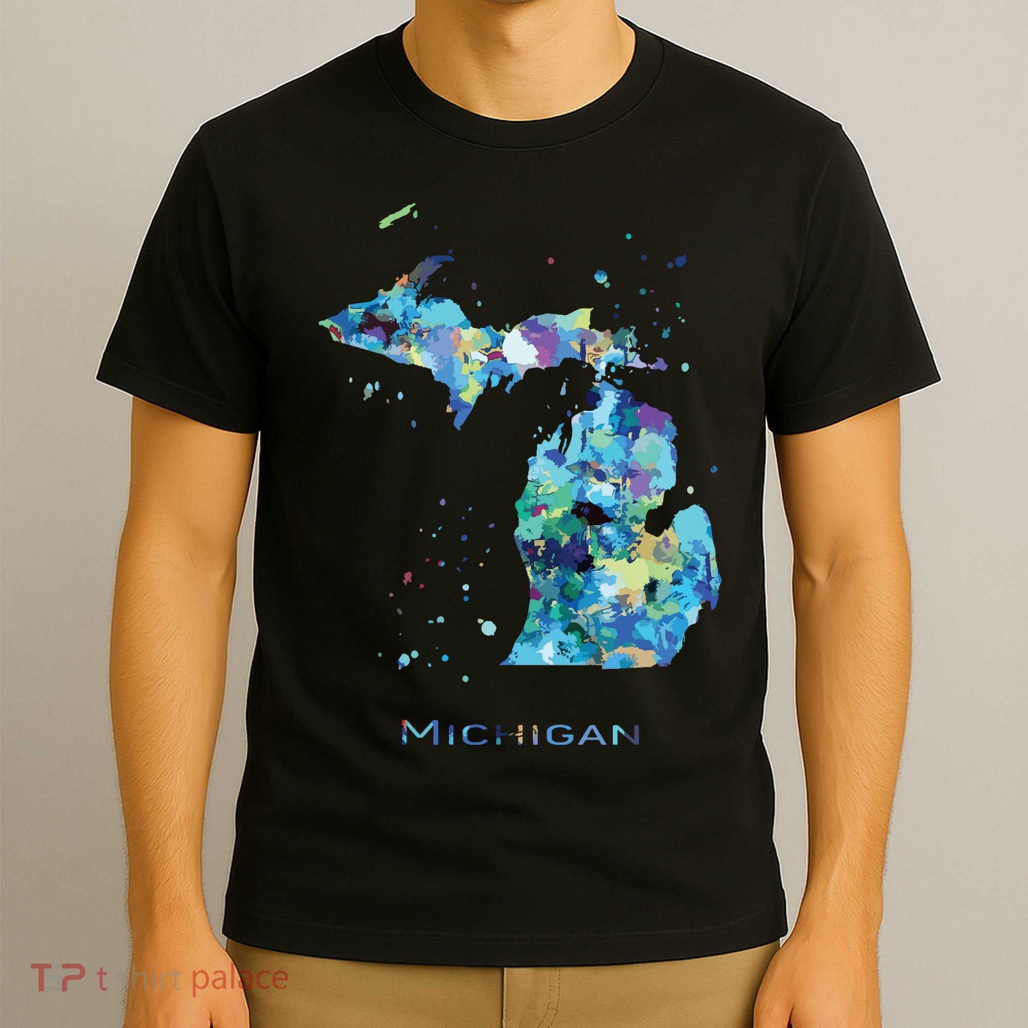 Michigan Map T-Shirt