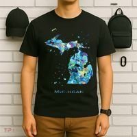 Michigan Map T-Shirt thumb 6