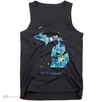Michigan Map Tank Top
