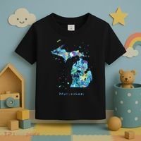 Michigan Map Toddler T-Shirt thumb 3
