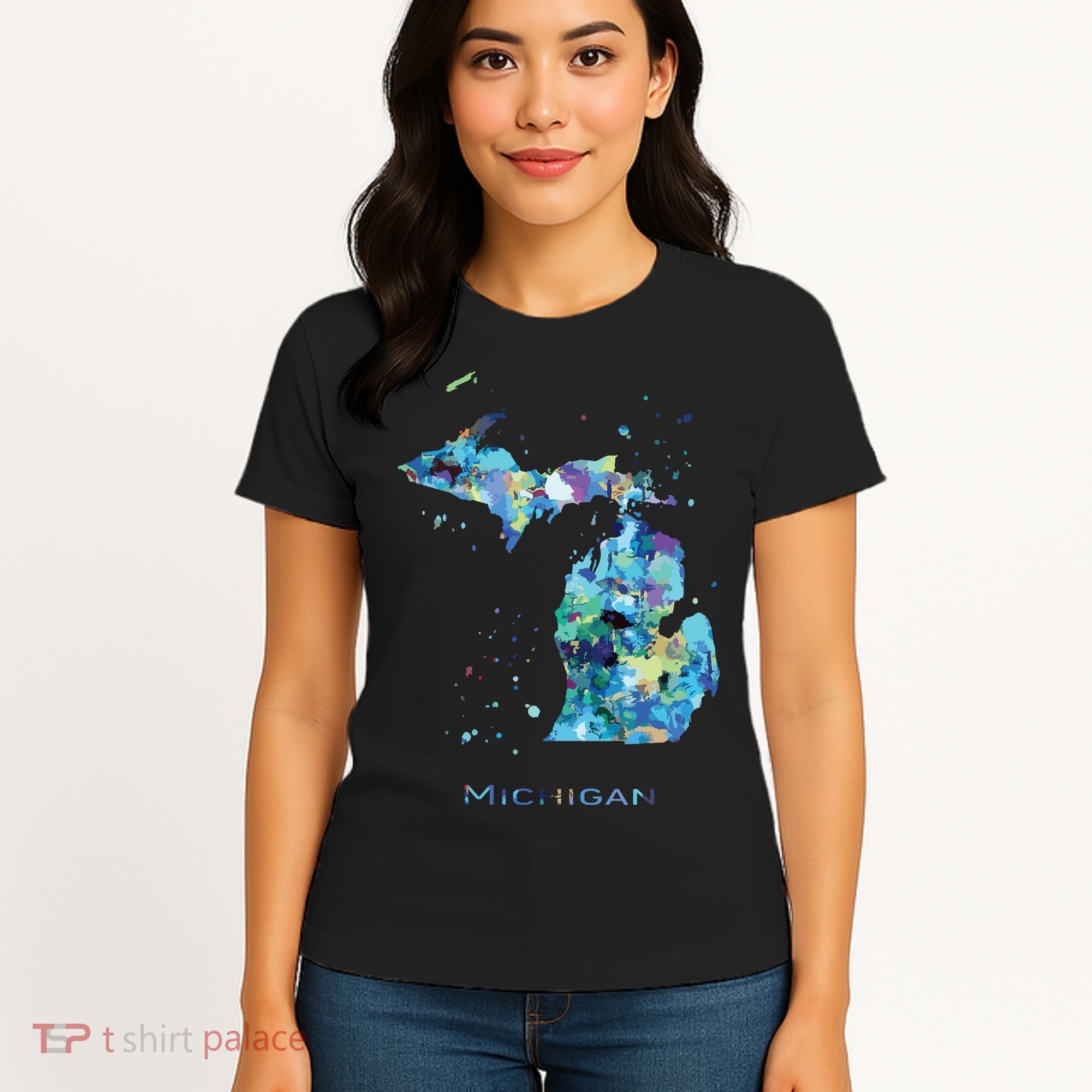 Michigan Map Women's T-Shirt