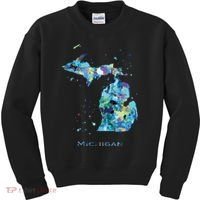 Michigan Map Kids Sweatshirt thumb 0
