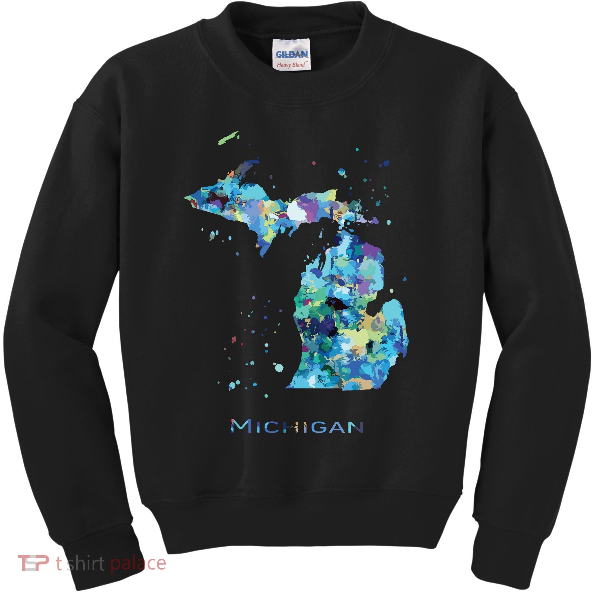 Michigan Map Kids Sweatshirt