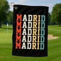 Madrid Madrid Madrid Madrid Madrid Golf Towel thumb 1