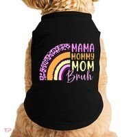 Mama Mommy Mom Bruh Cute Rainbow Doggie Tank thumb 0