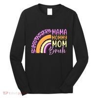 Mama Mommy Mom Bruh Cute Rainbow Long Sleeve Shirt thumb 0