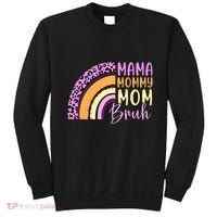 Mama Mommy Mom Bruh Cute Rainbow Sweatshirt thumb 0