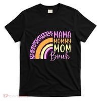 Mama Mommy Mom Bruh Cute Rainbow T-Shirt thumb 0