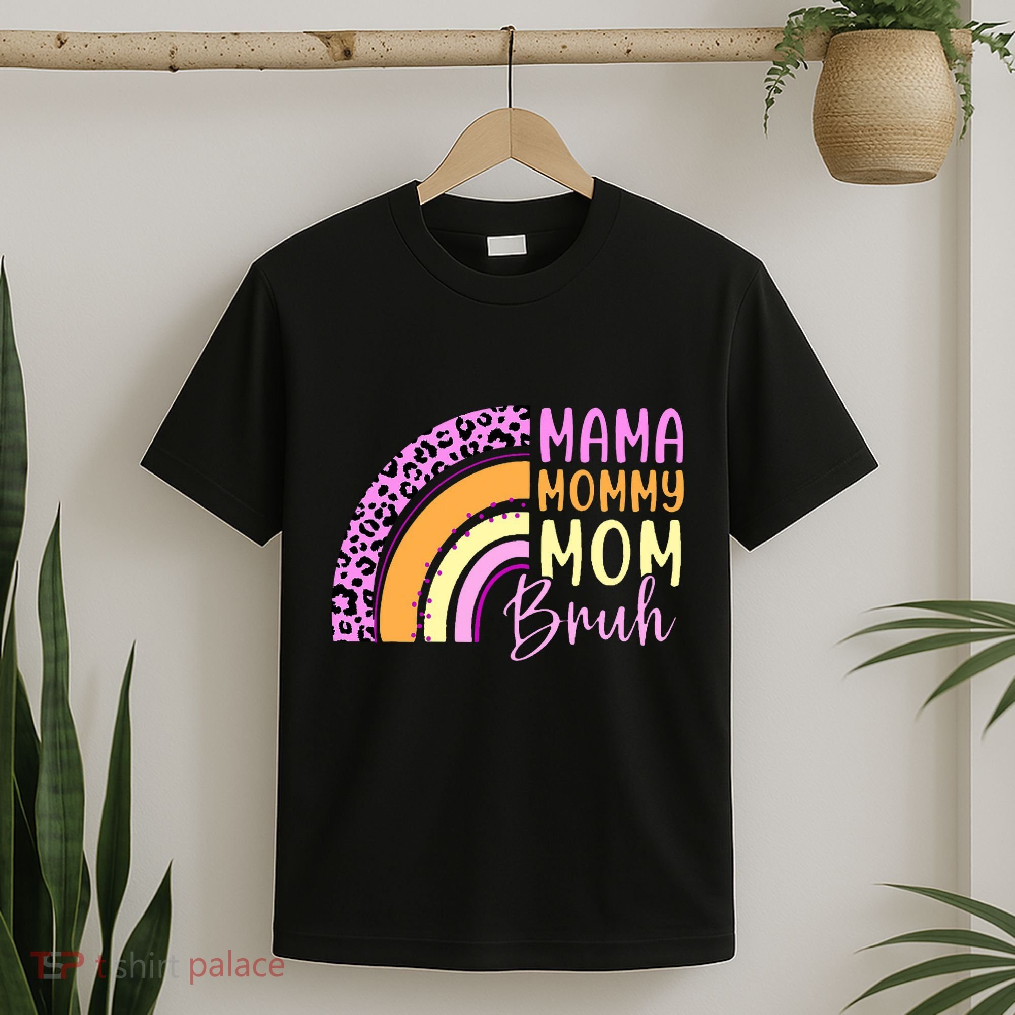 Mama Mommy Mom Bruh Cute Rainbow T-Shirt