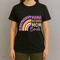 Mama Mommy Mom Bruh Cute Rainbow T-Shirt thumb 4