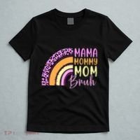Mama Mommy Mom Bruh Cute Rainbow T-Shirt thumb 5
